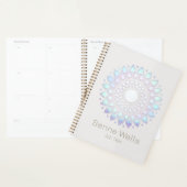 Turquoise Lotus Flower Mandala Planner (Display)