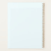 Turquoise Lotus Flower Mandala Planner (Achterkant)