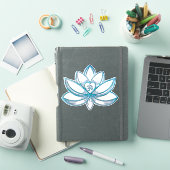 Turquoise Lotus Sticker (iPad Cover)