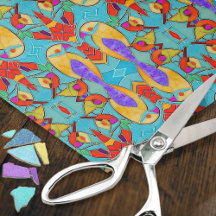 Turquoise Lovebird Mosaic - Romantic for Couple