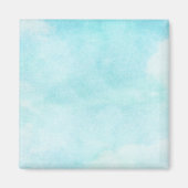 Turquoise lucht achtergrond magneet (Voorkant)