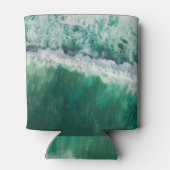 Turquoise luchtgolf: drone shot blikjeskoeler (Achterkant)