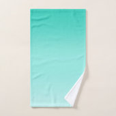 turquoise lumière fraîche niveaux gradués (Serviette à main)