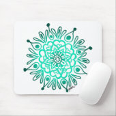 Turquoise Mandala Mousepad Muismat (Met muis)