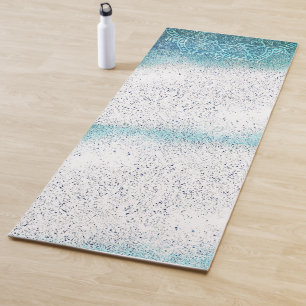 Turquoise mandala yogamat