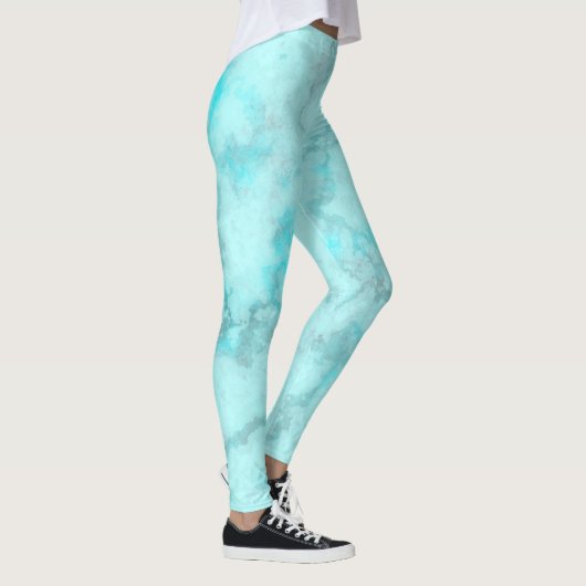 Turquoise Marble Leggings (Rechts)