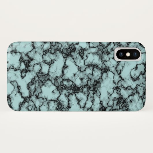 Turquoise Marble Pattern Case-Mate iPhone Case (Achterkant (horizontaal))