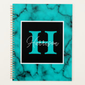 Turquoise Marble Sophisticated Planner (Voorkant)