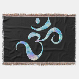 Turquoise Marbled Om Deken