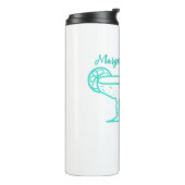 Turquoise Margs & Matrimony vrijgezellenfeest  Thermosbeker (Gedraaid links)