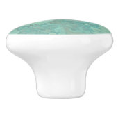 Turquoise Marmer Abstract Keramische Knop (Zijkant)