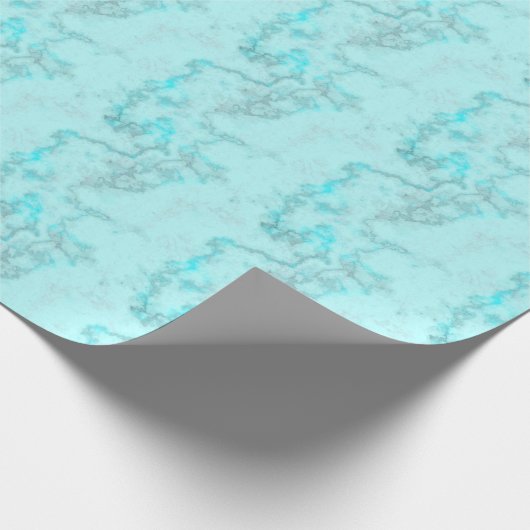 Turquoise marmer cadeaupapier (Hoek)