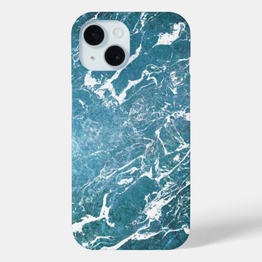 turquoise marmer Case-Mate iPhone case (Achterkant)