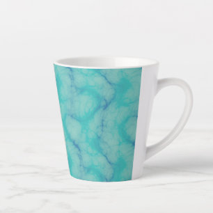Turquoise marmer latte mok