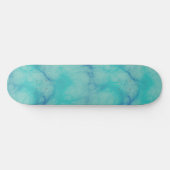 Turquoise marmer skateboard (Horizontaal)