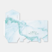 Turquoise marmeren geschenkdoos bedankdoosjes (Uitgevouwen)