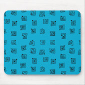 Turquoise Mazes Muismat (Voorkant)