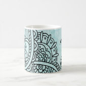 Turquoise Mehndi Motif Mug (Centre)