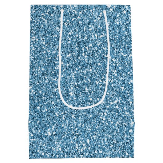 Turquoise Mermaid Glitter Medium Cadeauzakje (Achterkant)