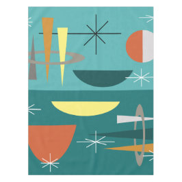 Turquoise Mid Century Modern Tafelkleed
