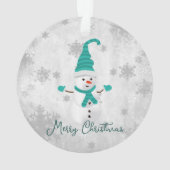 Turquoise Mignonne Snowman (dos)