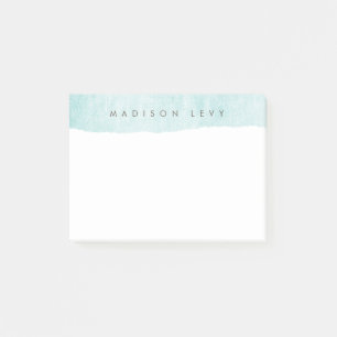 Turquoise minimalistische distressed gescheurde Ka Post-it® Notes