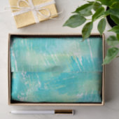 Turquoise Mint Abstract Tissuepapier (Geschenk)