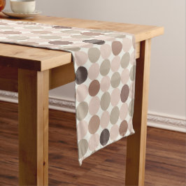 Turquoise Mocha Geometric Table Runner Lange Tafelloper