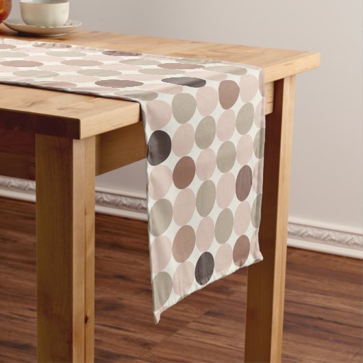 Turquoise Mocha Geometric Table Runner Lange Tafelloper (Voorbeeld)