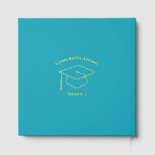 Turquoise Modern Photo Graduation Party Gold (Verso)