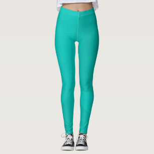 Turquoise, moderne, coole, trendy geometrische kun leggings