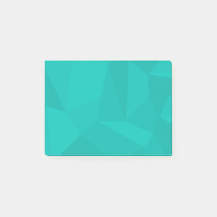 Turquoise, moderne, coole, trendy geometrische kun post-it® notes