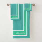 Turquoise moderne simple (En situation)