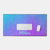 Turquoise moderne violet Parties scintillant bleue (Clavier et souris)