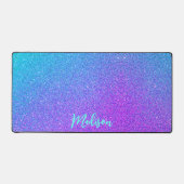 Turquoise moderne violet Parties scintillant bleue (Recto)