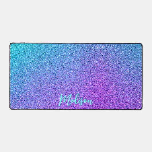 Turquoise moderne violet Parties scintillant bleue (Recto)