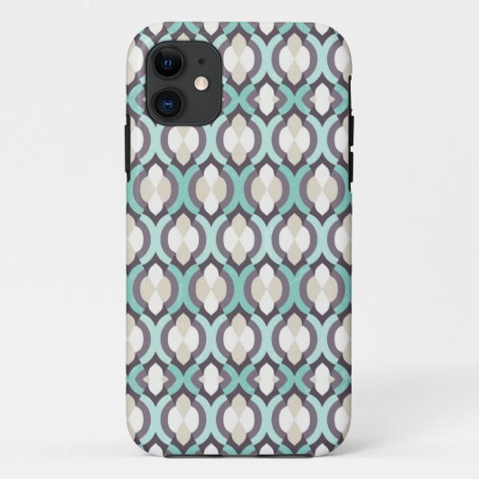 Turquoise Moroccan Pattern Case-Mate iPhone Case (Achterkant)