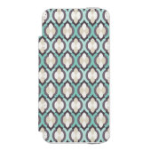 Turquoise Moroccan Pattern Incipio iPhone Portemonnee Hoesje (Voorkant Agenda)