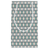 Turquoise Moroccan Pattern Klein Cadeauzakje (Voorkant)