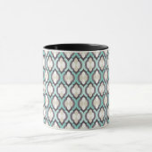 Turquoise Moroccan Pattern Mok (Midden)