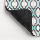Turquoise Moroccan Pattern Muismat (Hoek)
