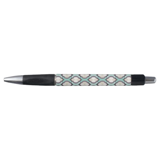 Turquoise Moroccan Pattern Pen (Voorkant)