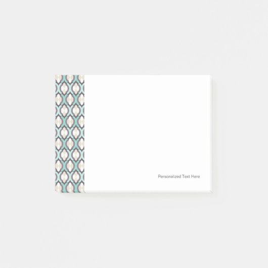 Turquoise Moroccan Pattern Post-it® Notes (Voorkant)