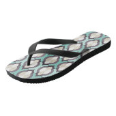 Turquoise Moroccan Pattern Teenslippers (Schuin)