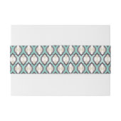 Turquoise Moroccan Pattern Uitnodigingen Wikkel (Achterkant Voorbeeld)