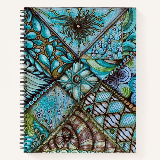 Turquoise Musings Notitieboek (Voorkant)