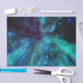 Turquoise N Paarse Nebula Tissuepapier (Craft)