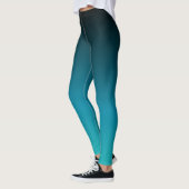 Turquoise naar Black Ombre Leggings (Links)