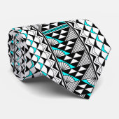 Turquoise Native Sun and Rain Cravate (Roulé)