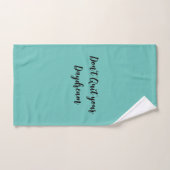 Turquoise Ne quittez pas votre rêve (Serviette à main)